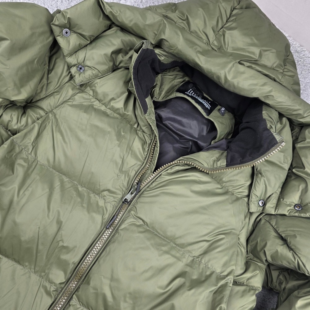 FIGS Men L Olive Green Technical Performance Puffer Jacket‎ Hooded